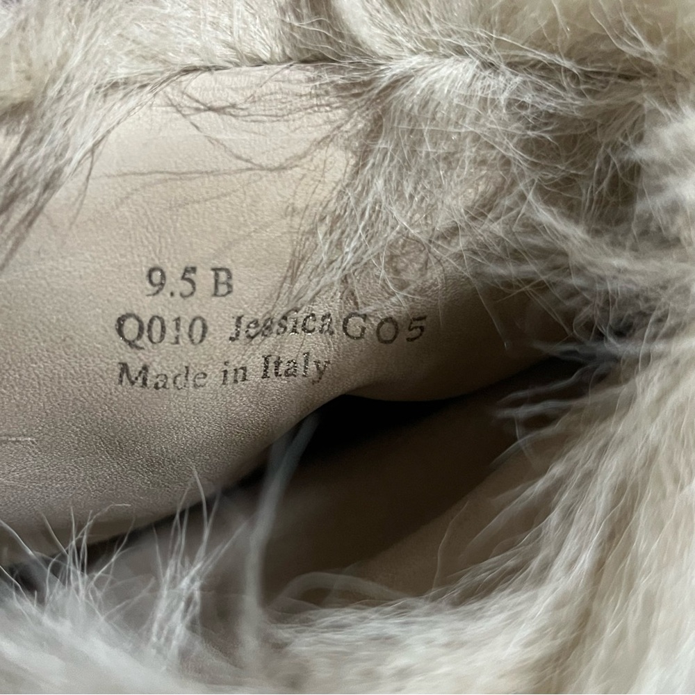 Coach Jessica Made In Italy Tan Fur-Trimmed Women's Boots - Picture 9 of 10